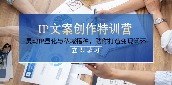 （14330期）IP文案创作特训营，灵魂IP显化与私域播种，助你打造变现闭环（14节课）-亮剑学堂