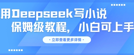 用Deepseek写小说，保姆级教程，小白可实操-亮剑学堂